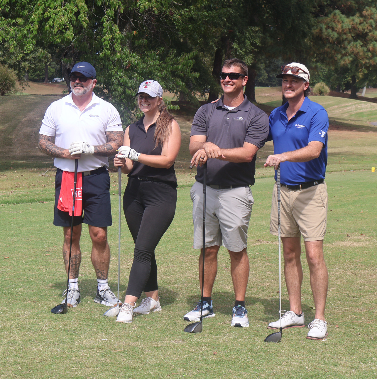 Tidewater Staffing President Jay Prock with fellow attendees at the VSRF 40th Annual Golf Tournament.